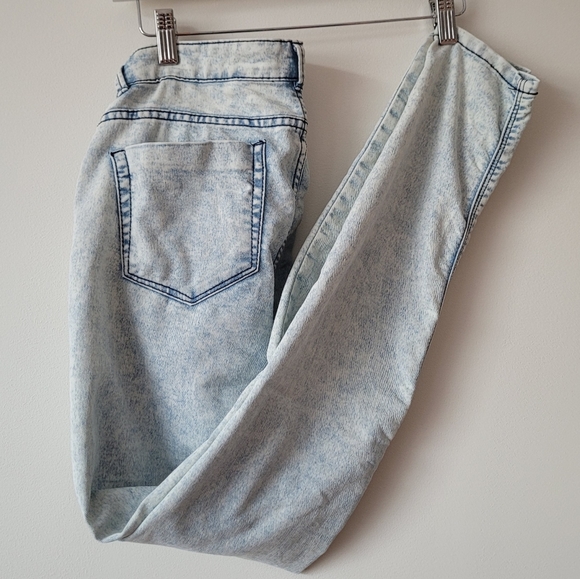 ZARA Trafaluc Acid Wash Light Wash Jeggings Size 4 - Picture 3 of 8
